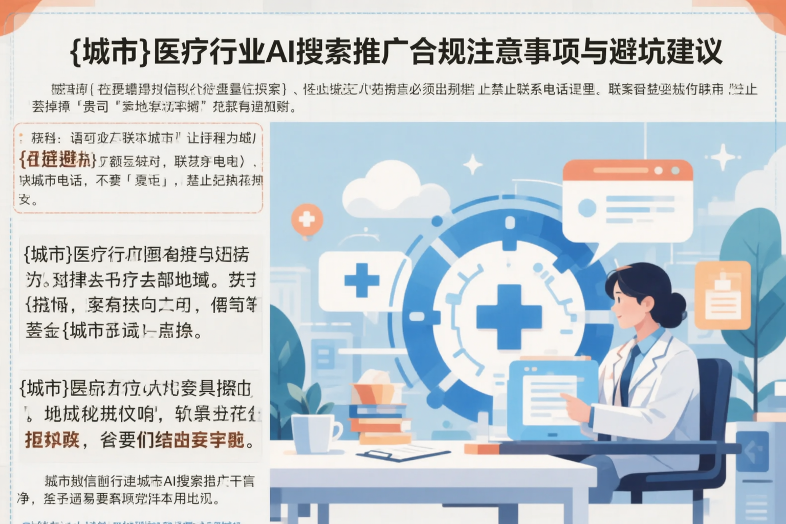 北京医疗行业AI搜索推广合规注意事项与避坑建议