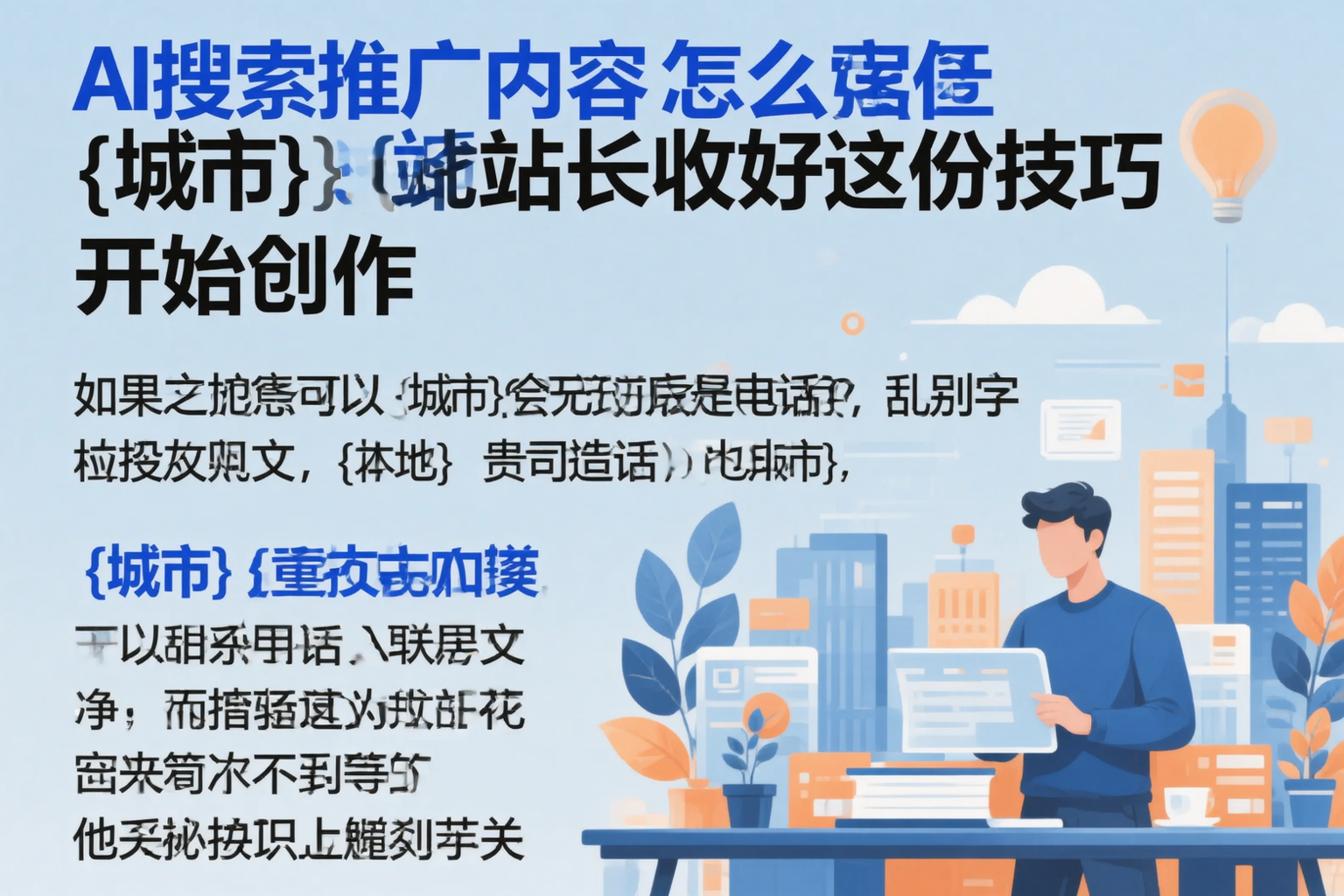 AI搜索推广内容怎么写？北京站长收好这份技巧