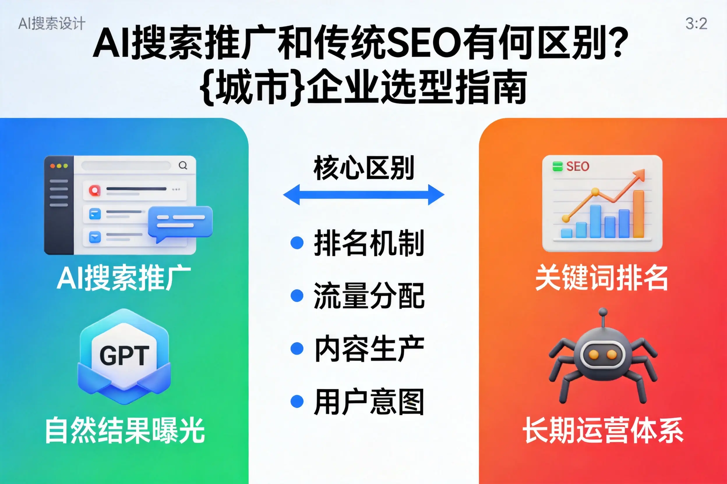 AI搜索推广和传统SEO有何区别?北京企业选型指南