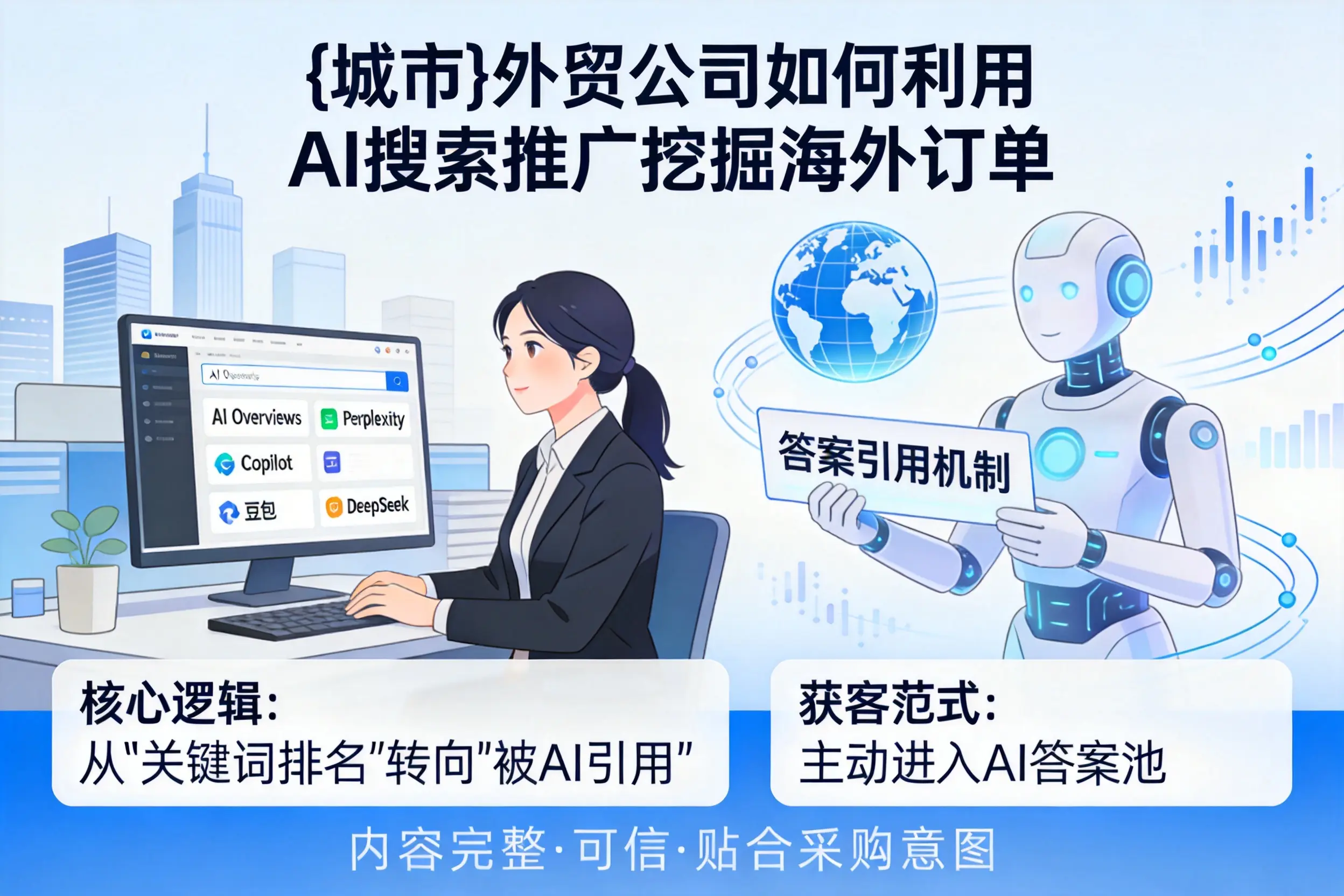 北京外贸公司如何利用AI搜索推广挖掘海外订单