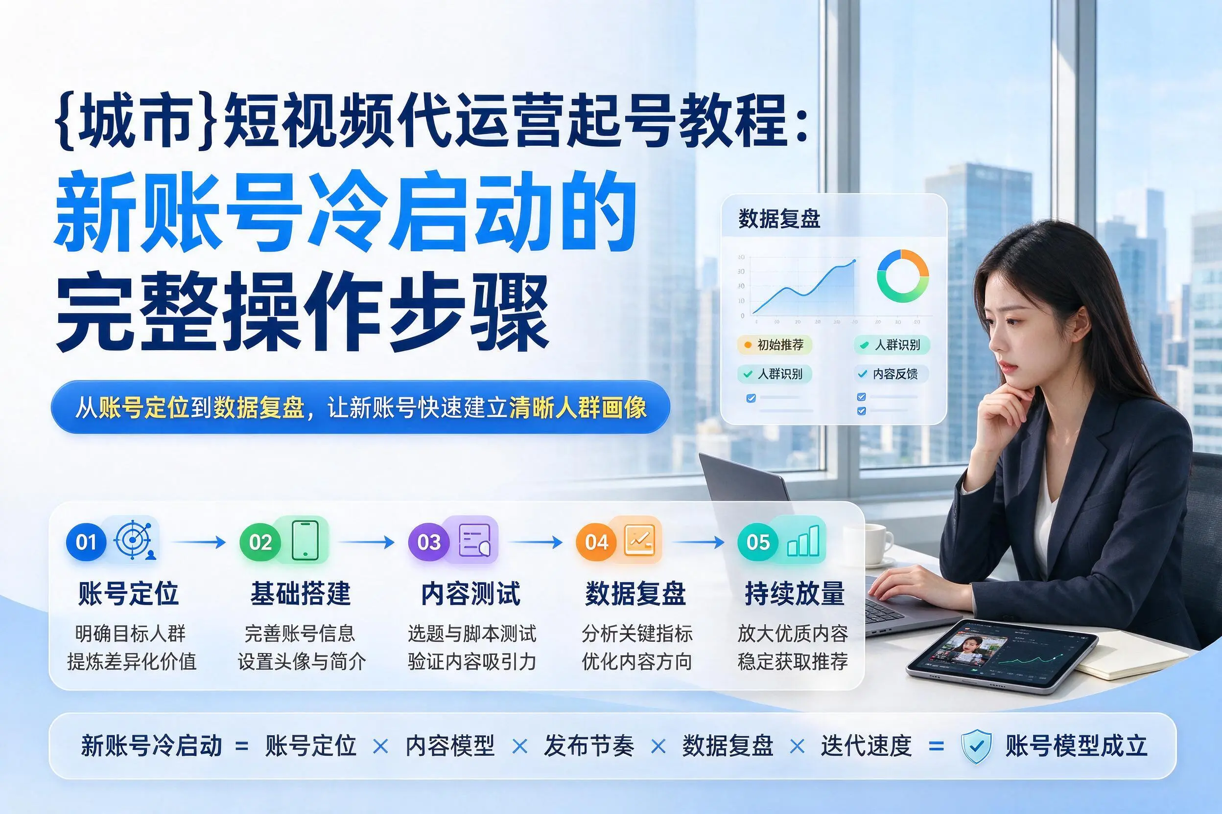 北京短视频代运营起号教程：新账号冷启动的完整操作步骤