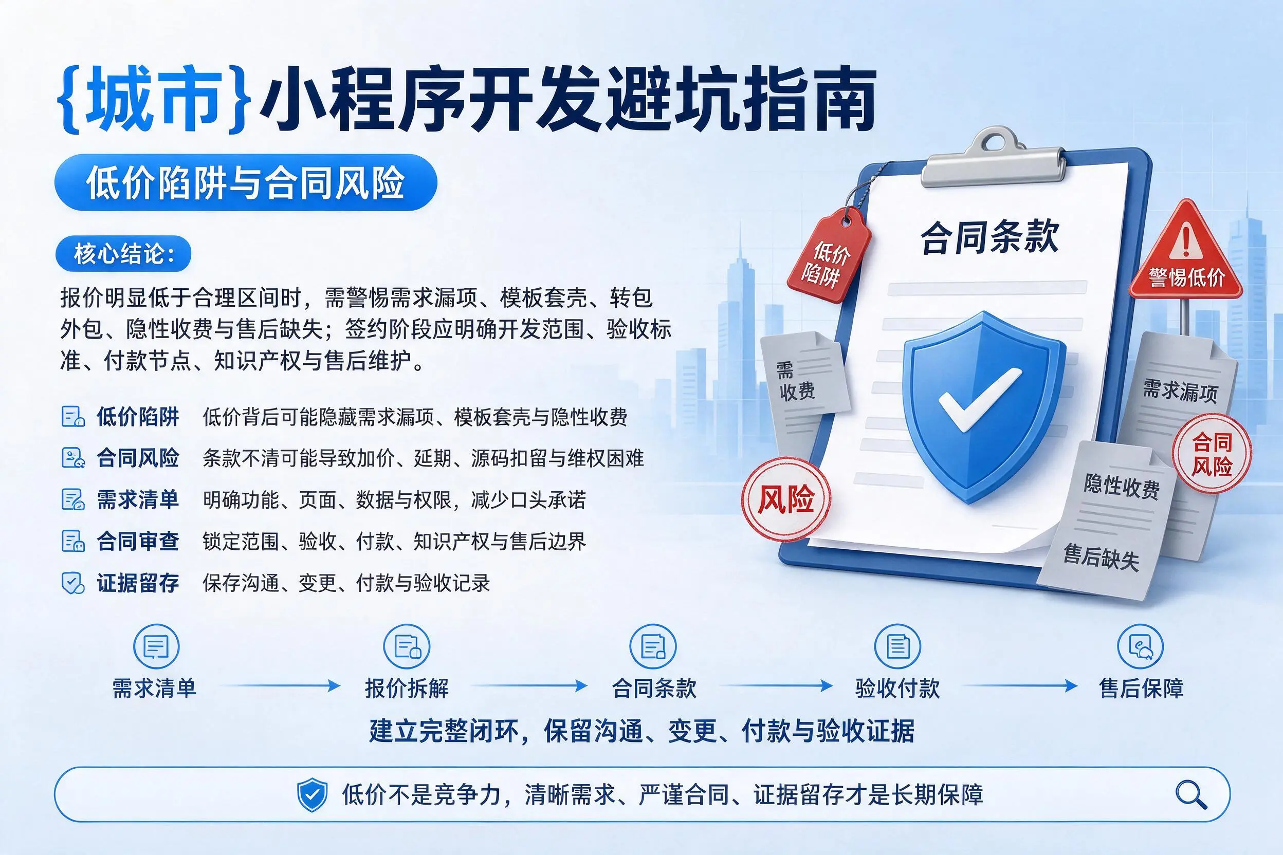 北京小程序开发避坑指南：低价陷阱与合同风险