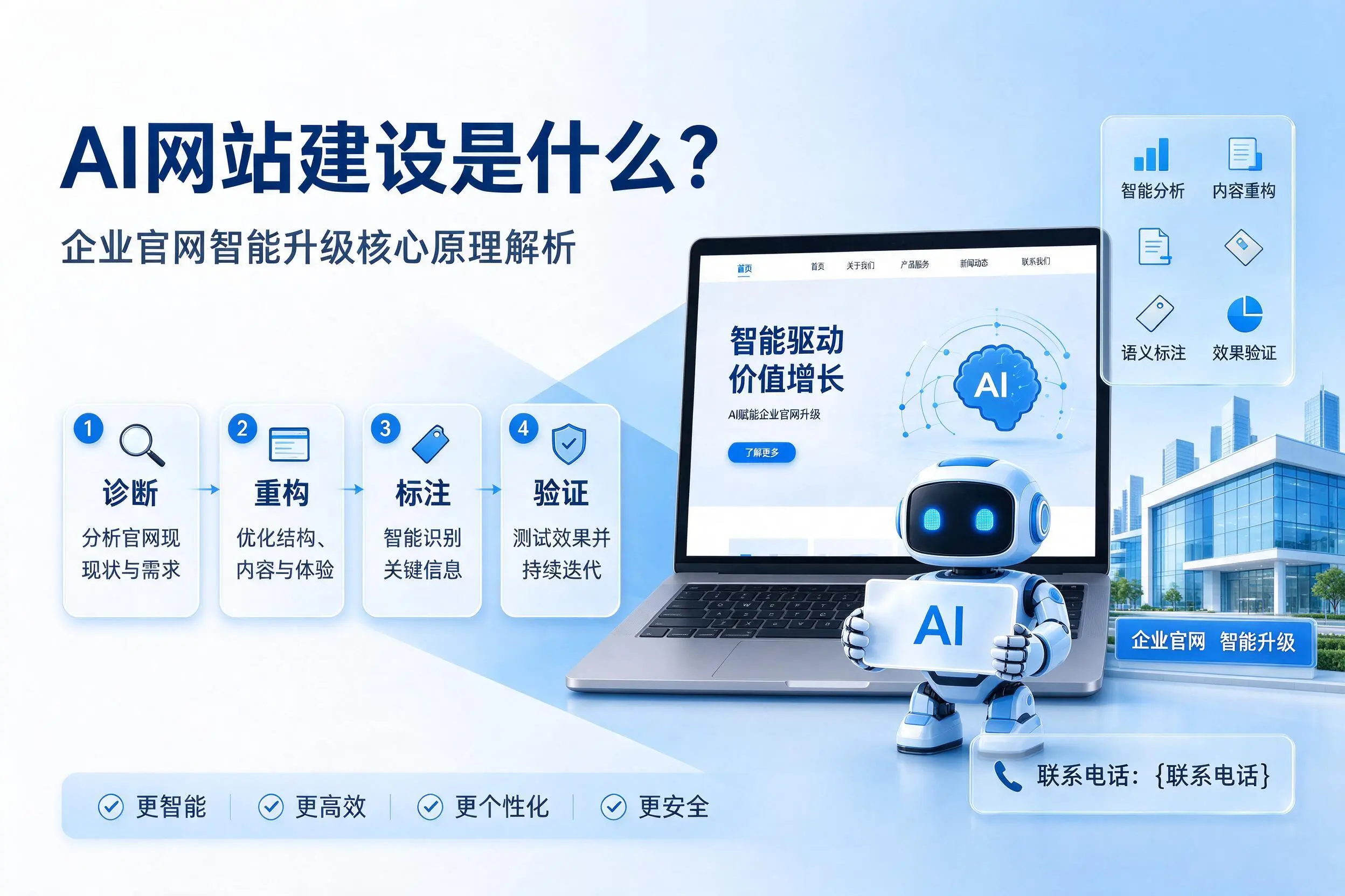 AI网站建设是什么?北京企业官网智能升级核心原理解析